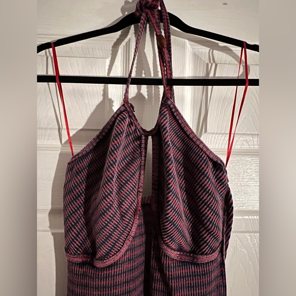 Free people ribbed halter dress with side slit - New without tags. - Picture 3 of 7